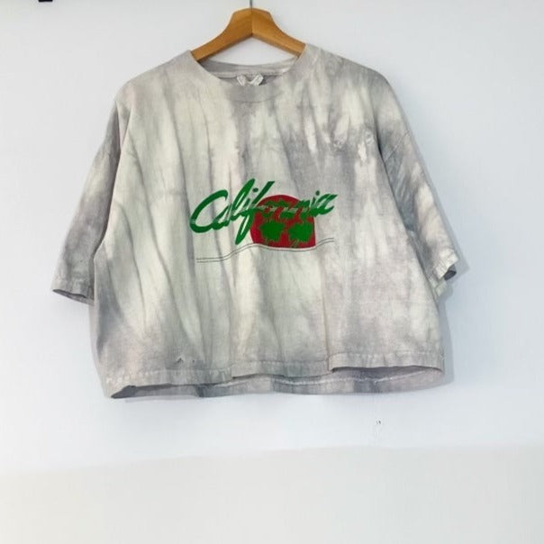 California Tie Dye Cropped Tee