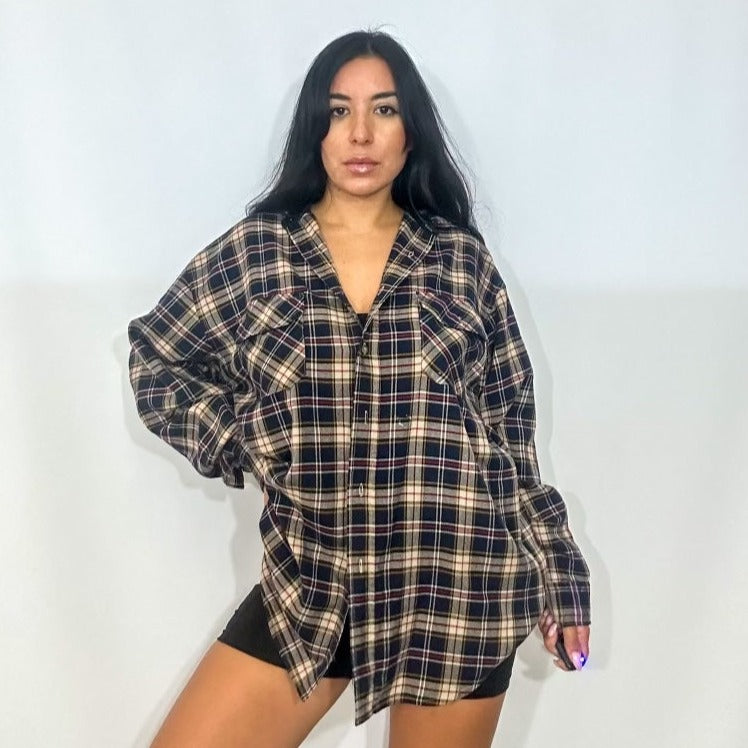Grunge Cobain Patch Flannel