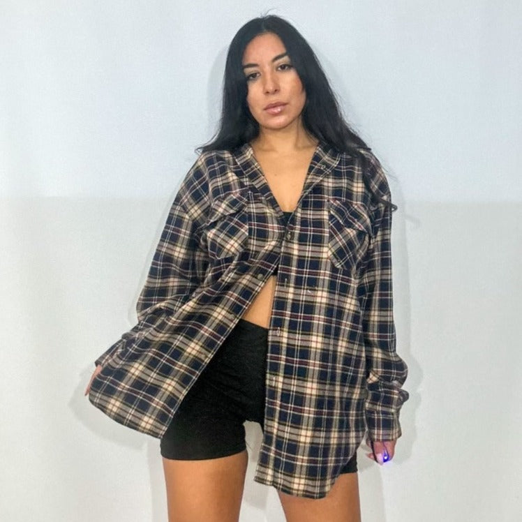 Grunge Cobain Patch Flannel