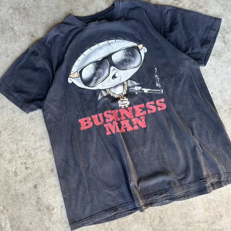 Business Man Cartoon Tee