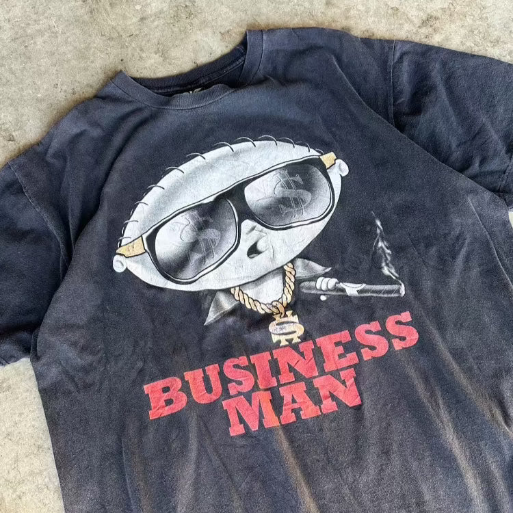 Business Man Cartoon Tee