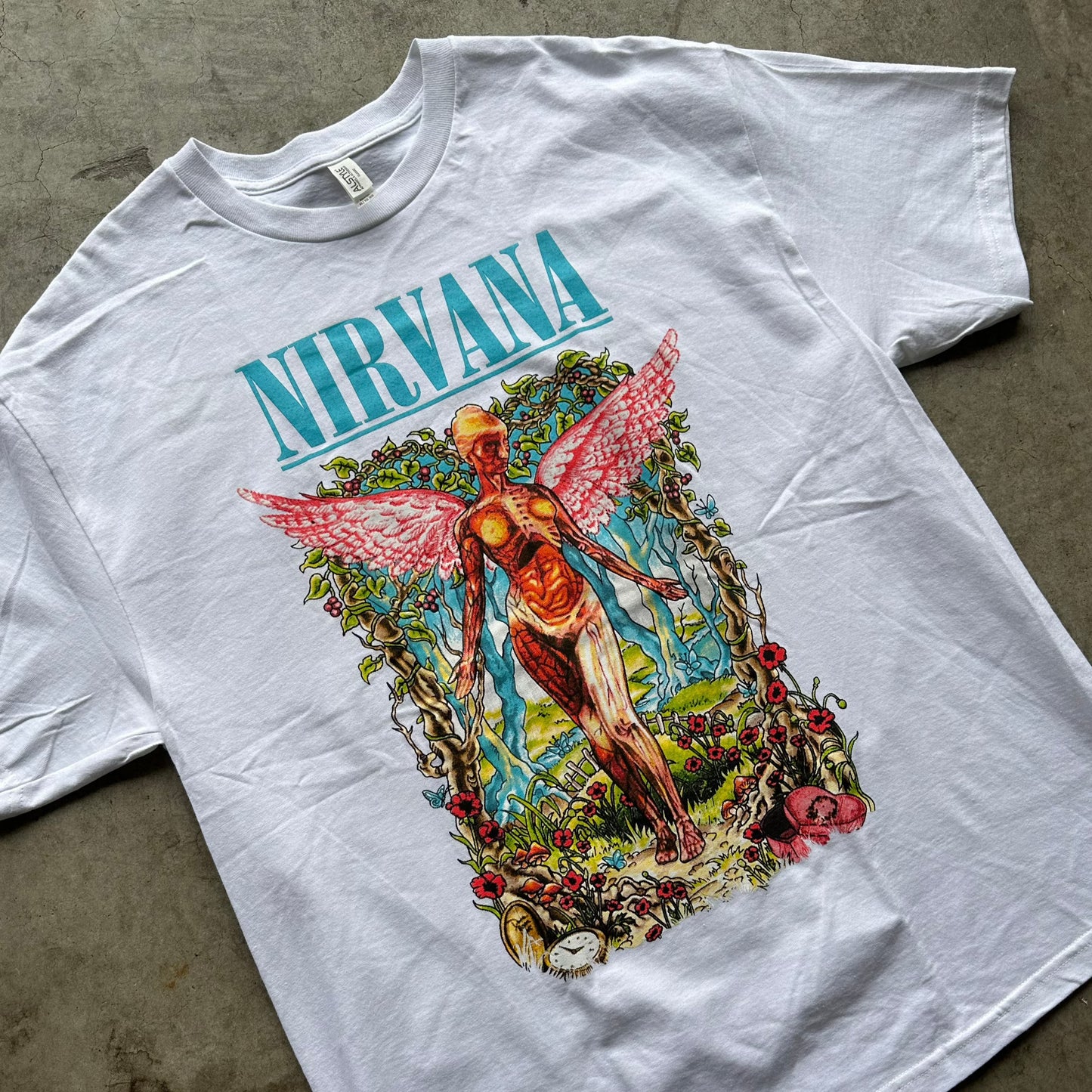 Nirvana Nature Angel Band Tee (wht)