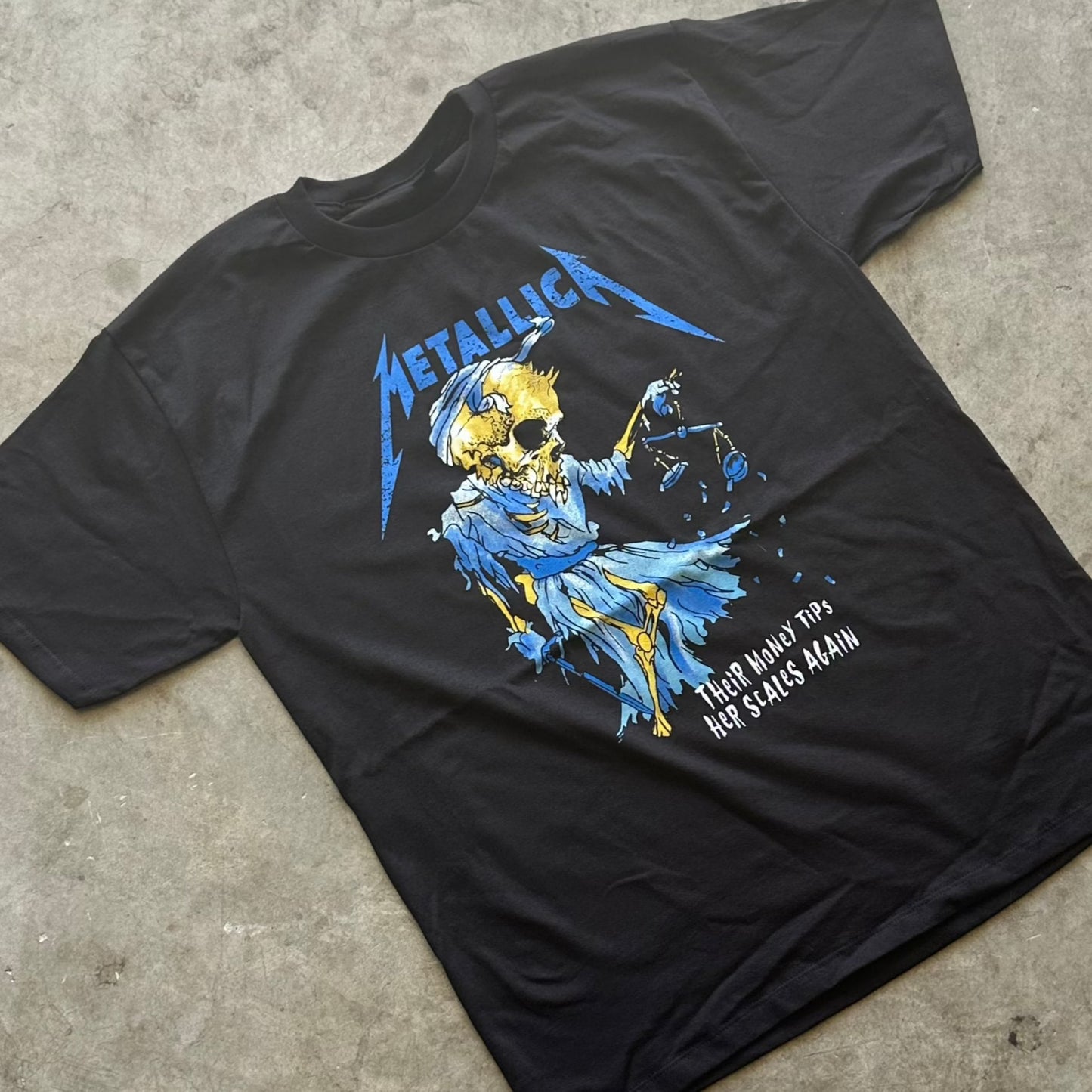 Metallica Blue (Blk) Tee