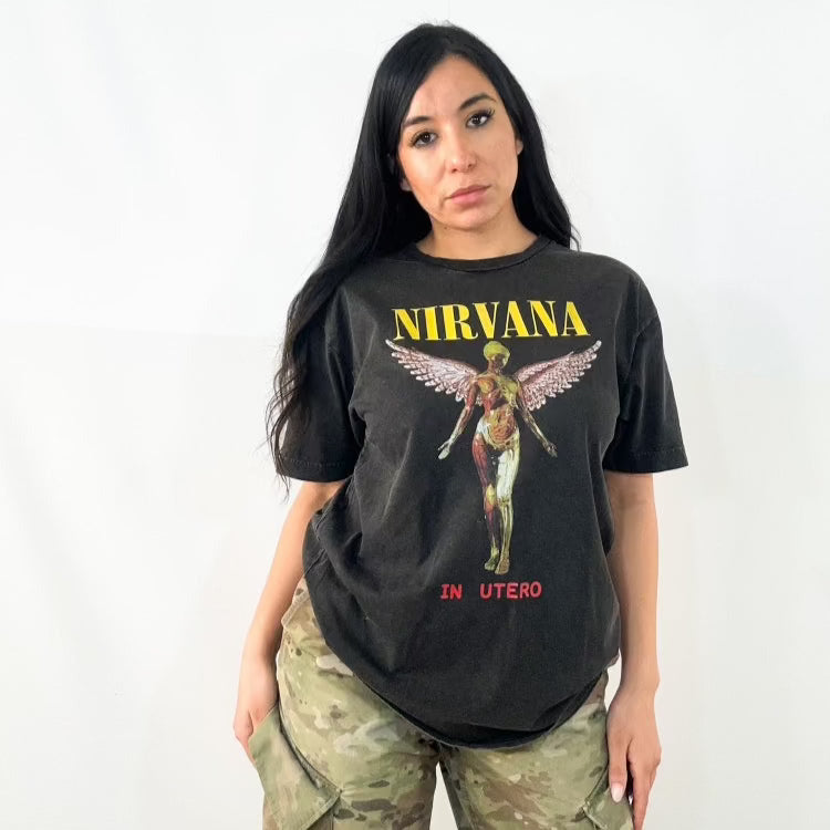 90s Nirvana Vintage Wash Tee