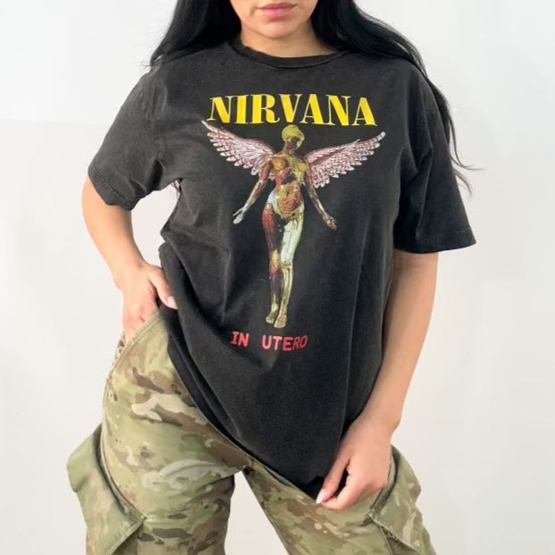 90s Nirvana Vintage Wash Tee