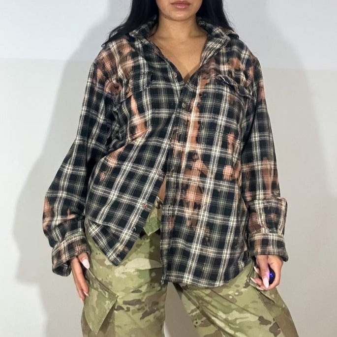 90s NWA Tupac Patch Flannel