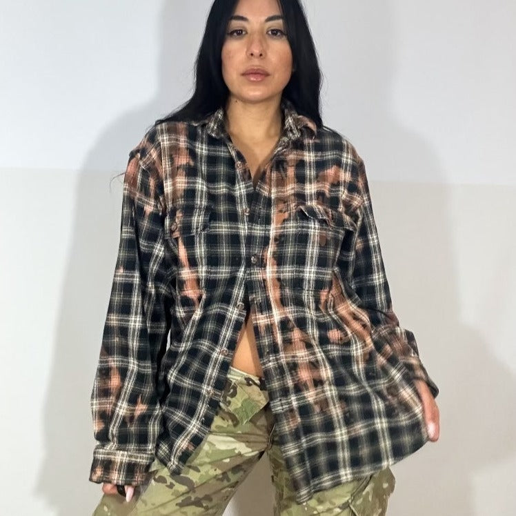 90s NWA Tupac Patch Flannel