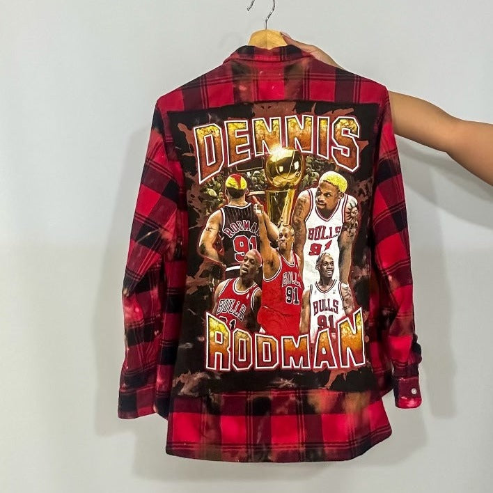 90s Basketball Patch Flannel