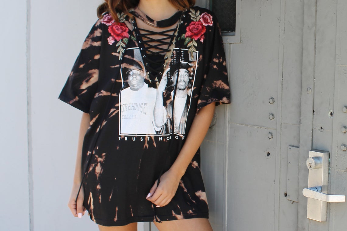 Biggie and Tupac Oversized Tee