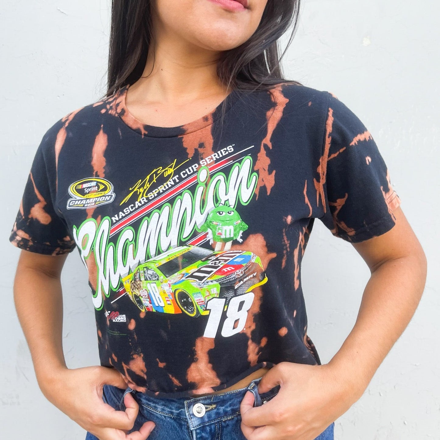 Tie Dye NASCAR Crop Tee