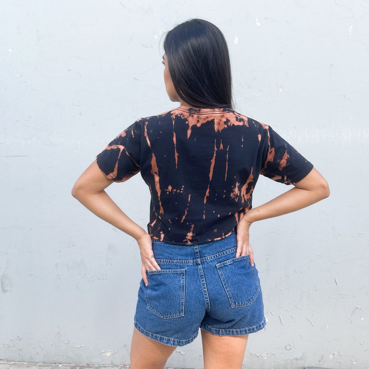Tie Dye NASCAR Crop Tee