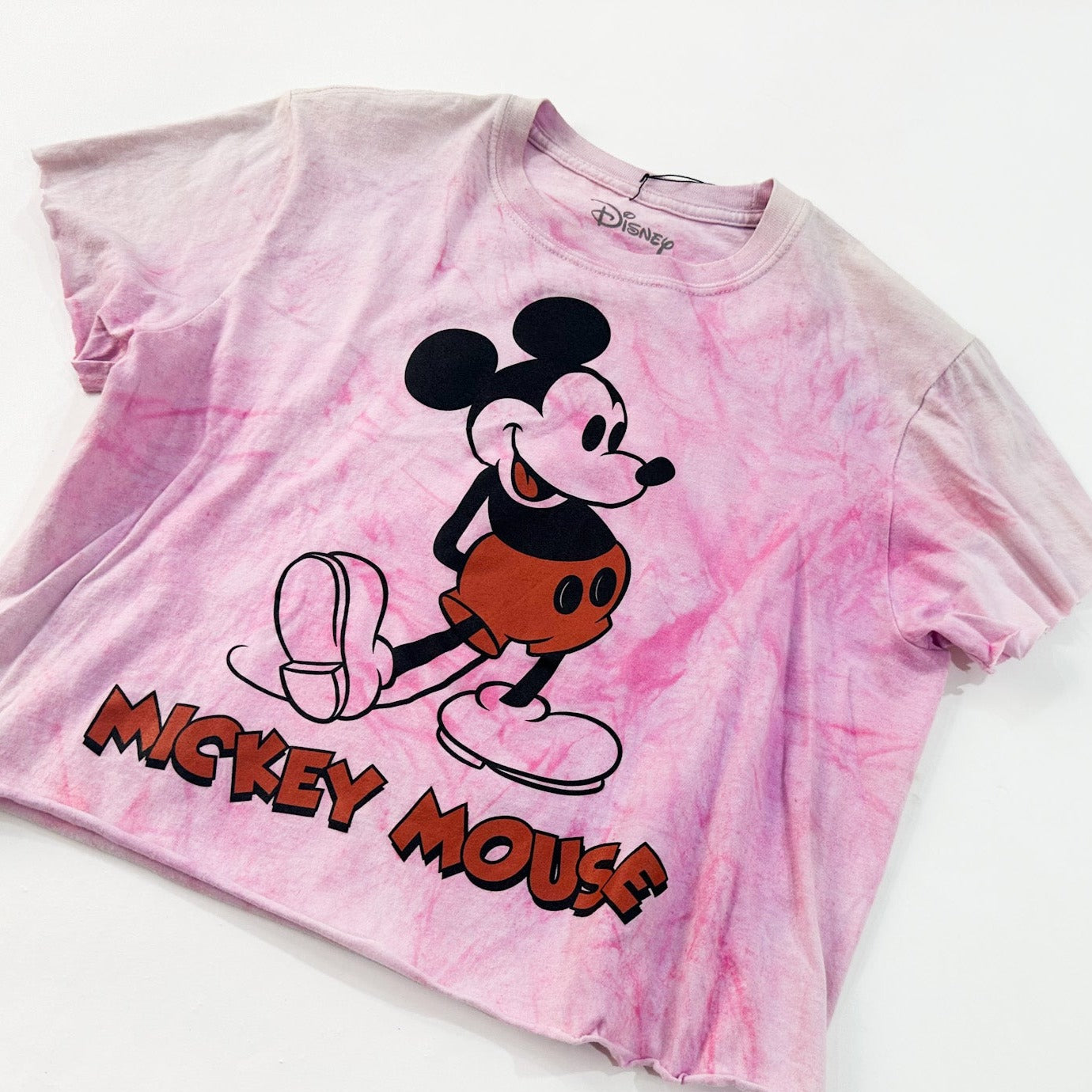 Tie Dye Mickey Crop Tee