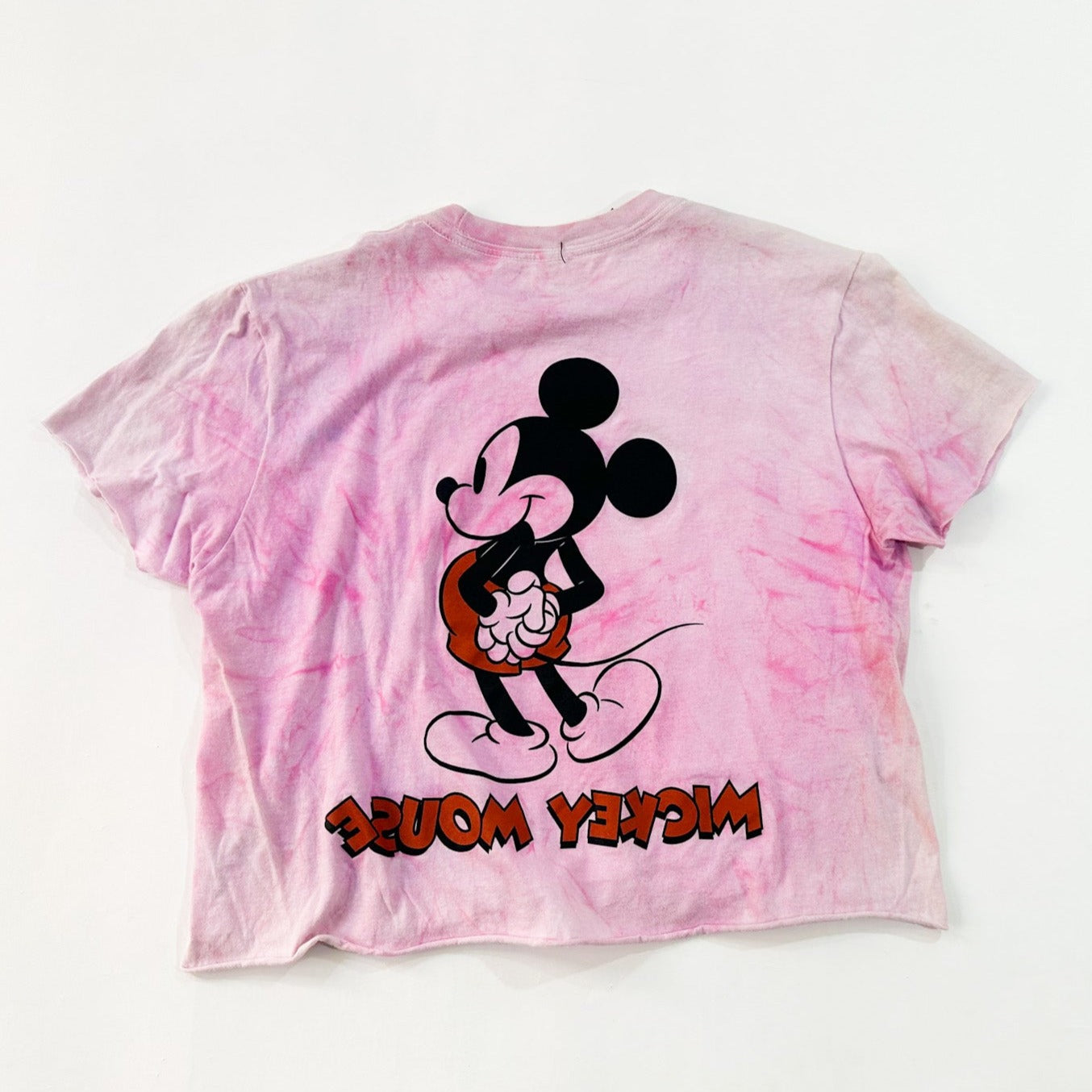 Tie Dye Mickey Crop Tee