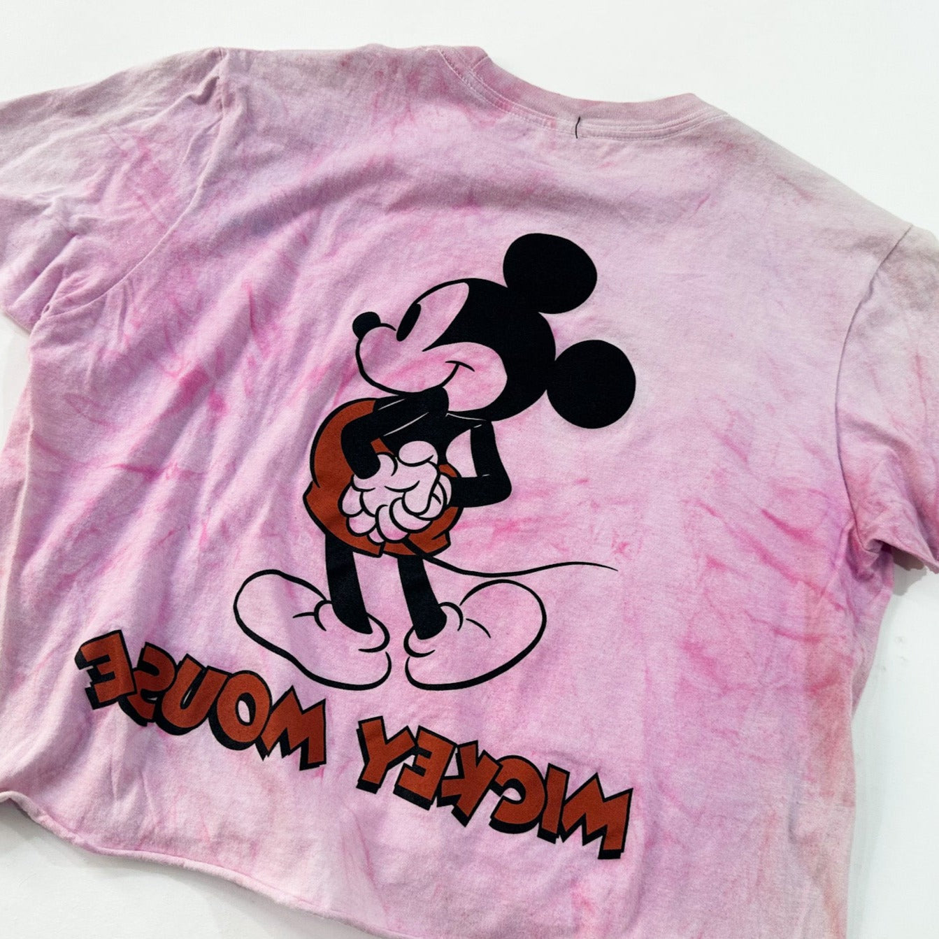 Tie Dye Mickey Crop Tee