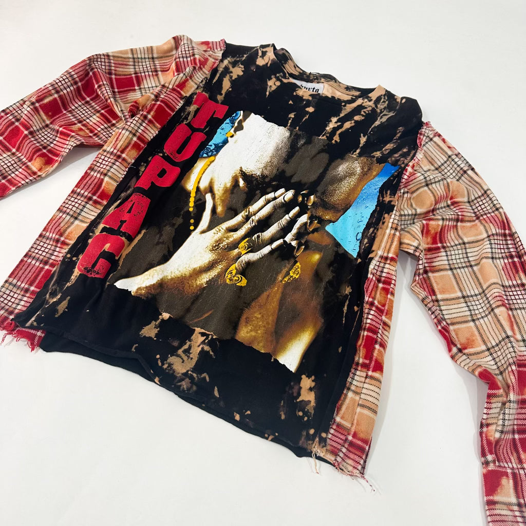 Tupac Upcycled Flannel Shirt
