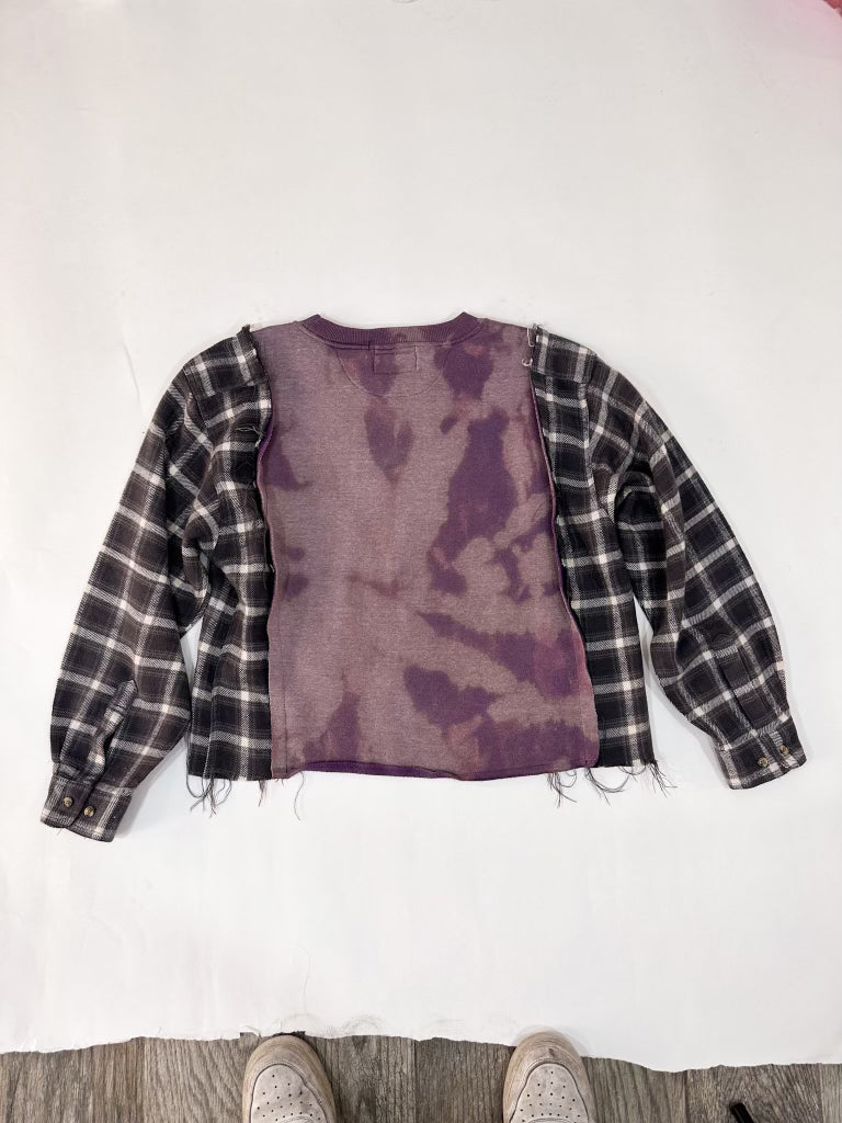Paris Upcycled Flannel Top