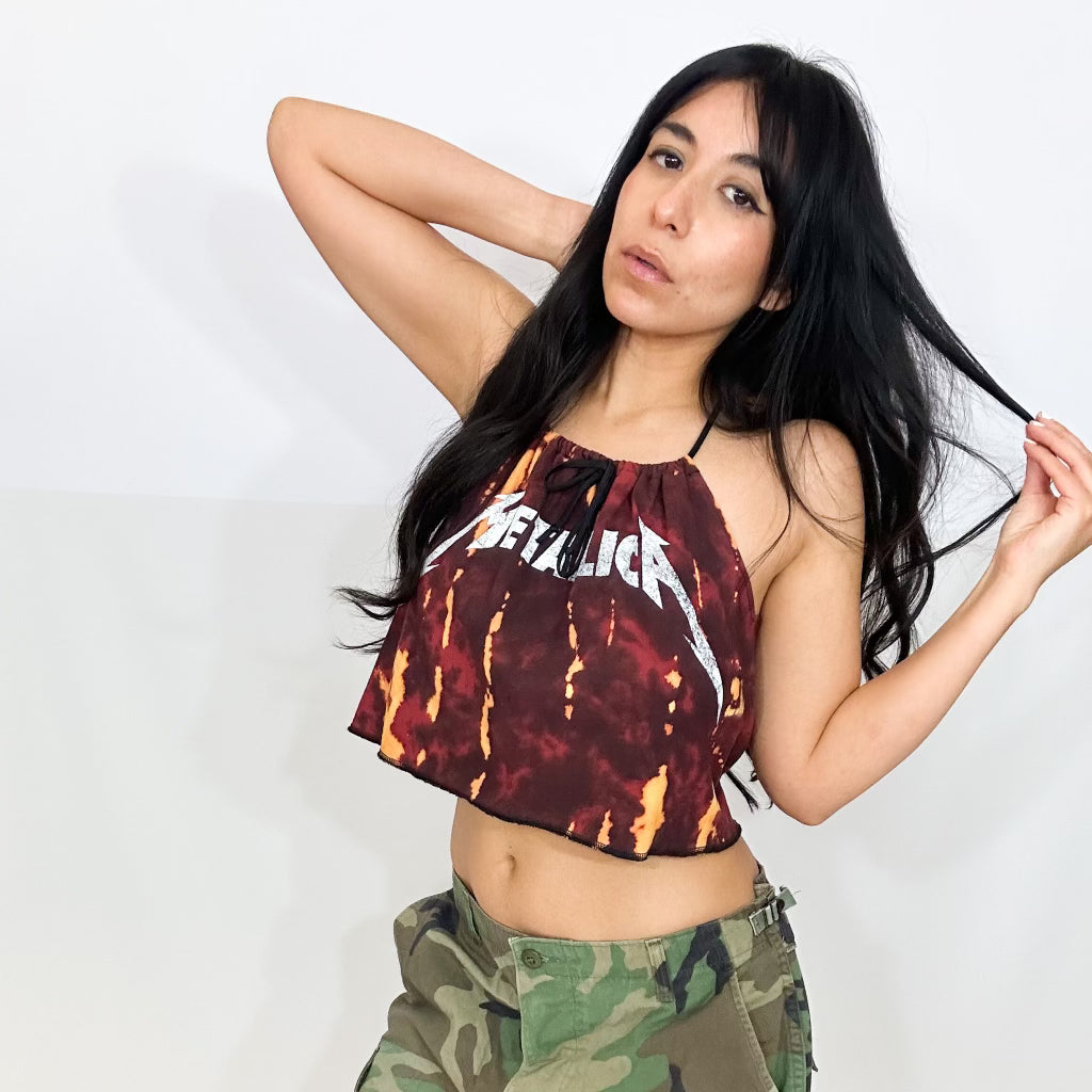 Metallica Upcycled Tank