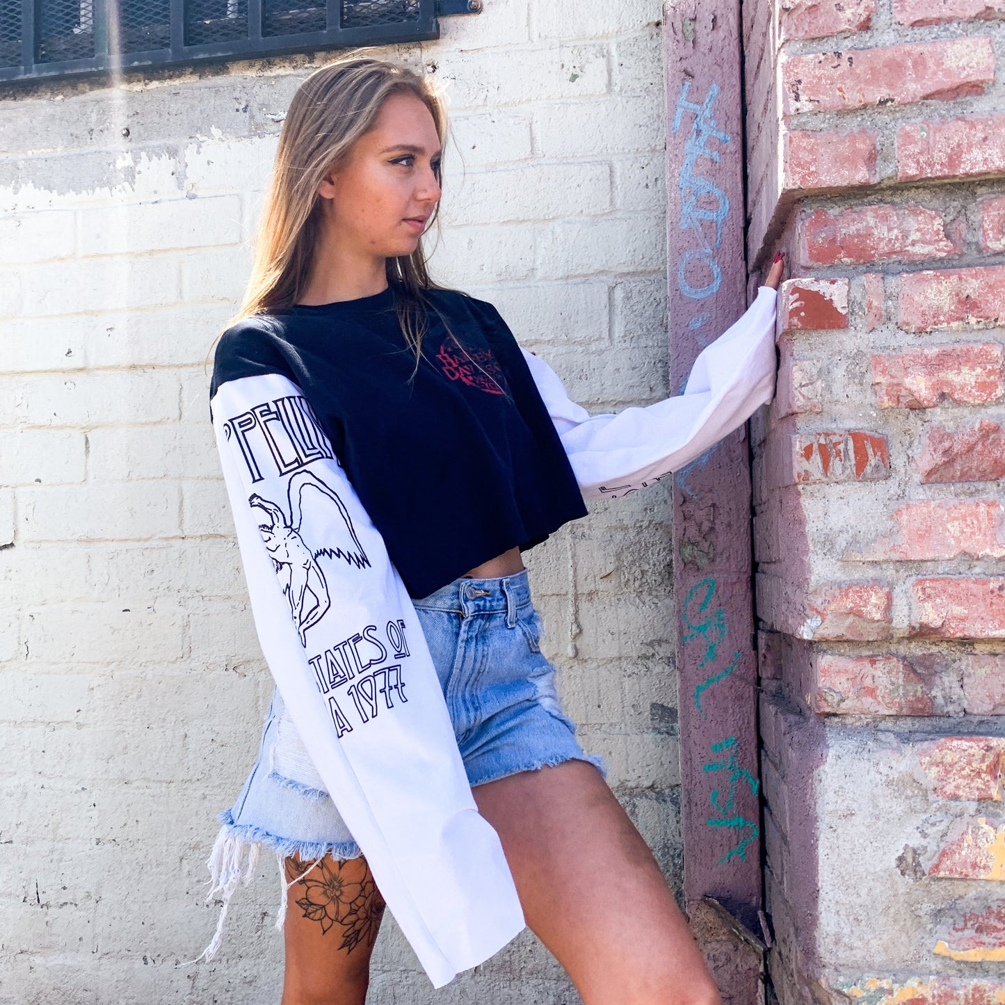 Harley Davidson Upcycled Band Shirt