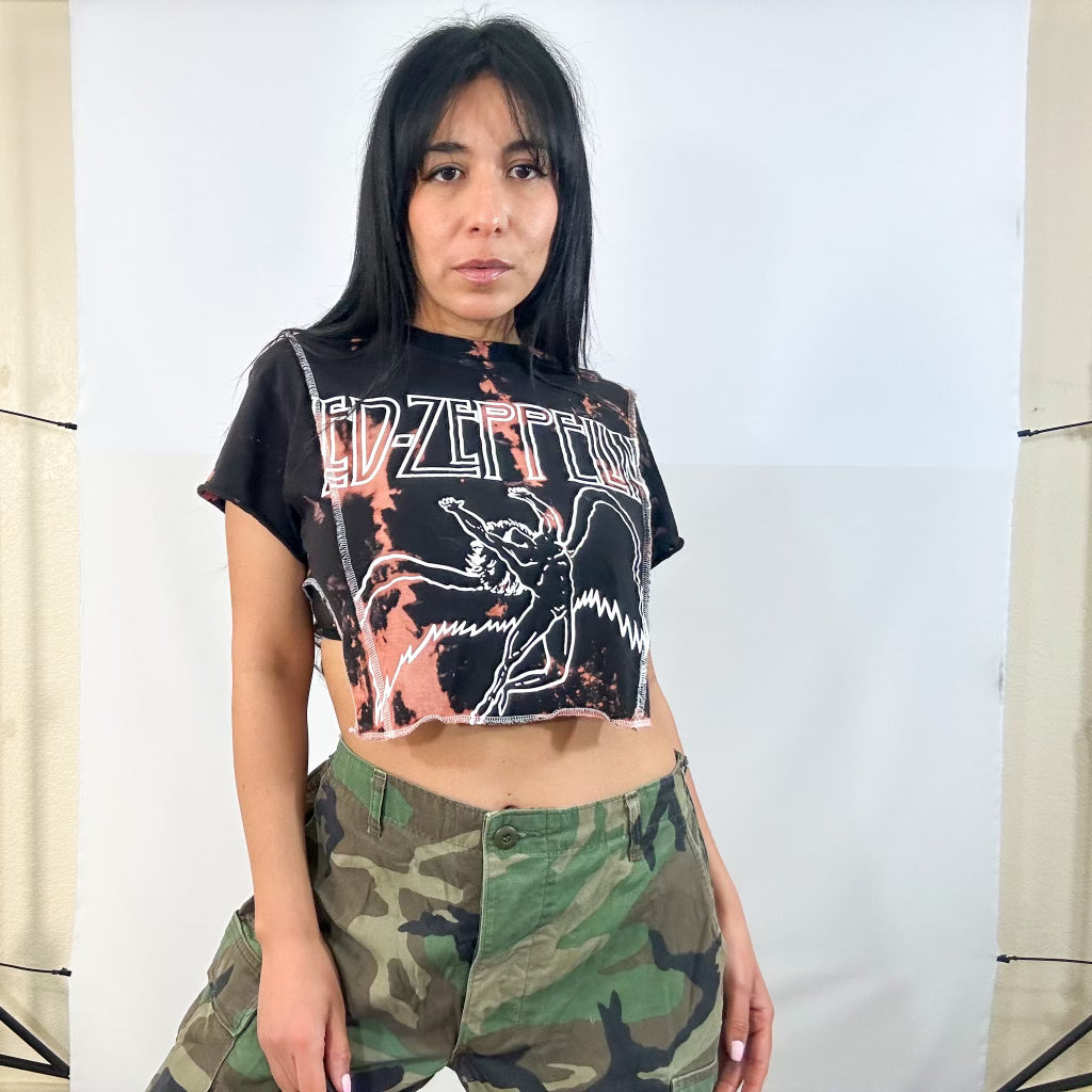 Led Zeppelin Seam Crop Top