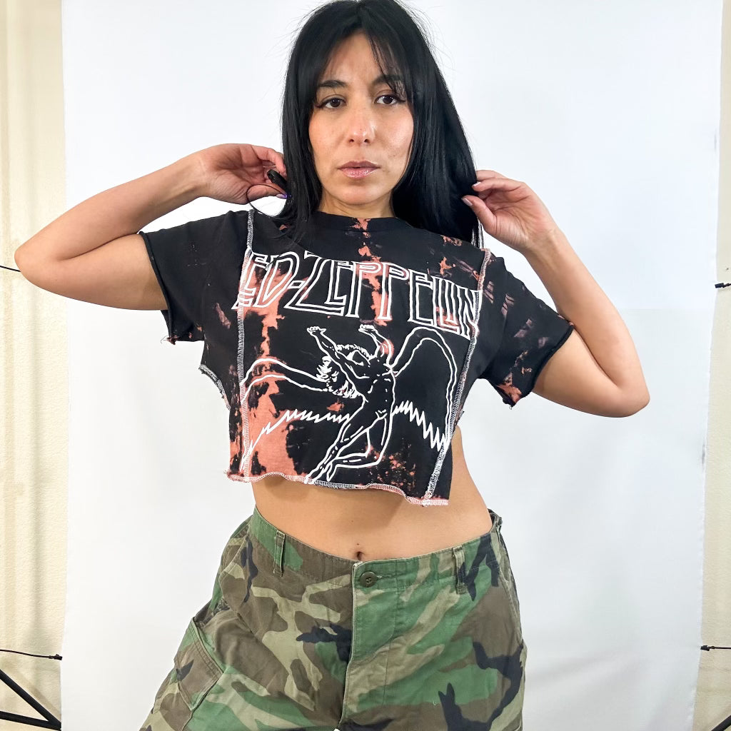 Led Zeppelin Seam Crop Top