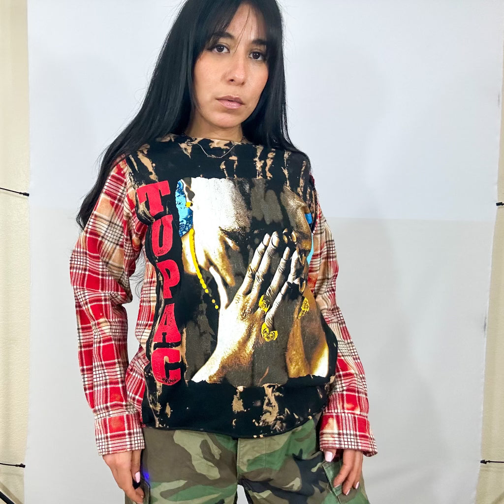 Tupac Upcycled Flannel Shirt