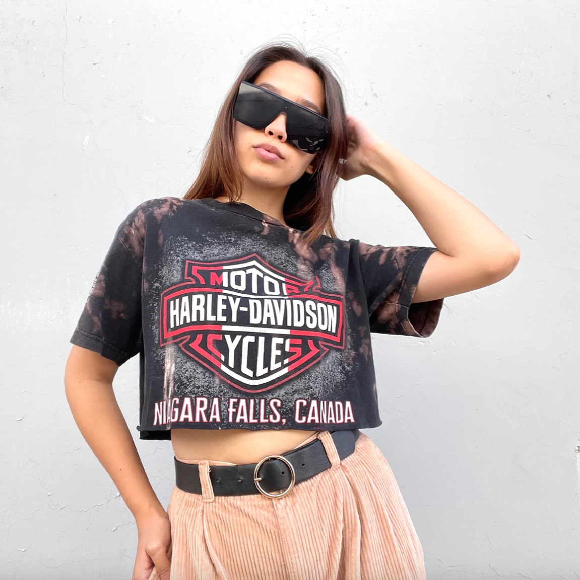 Harley Biker Crop Tee