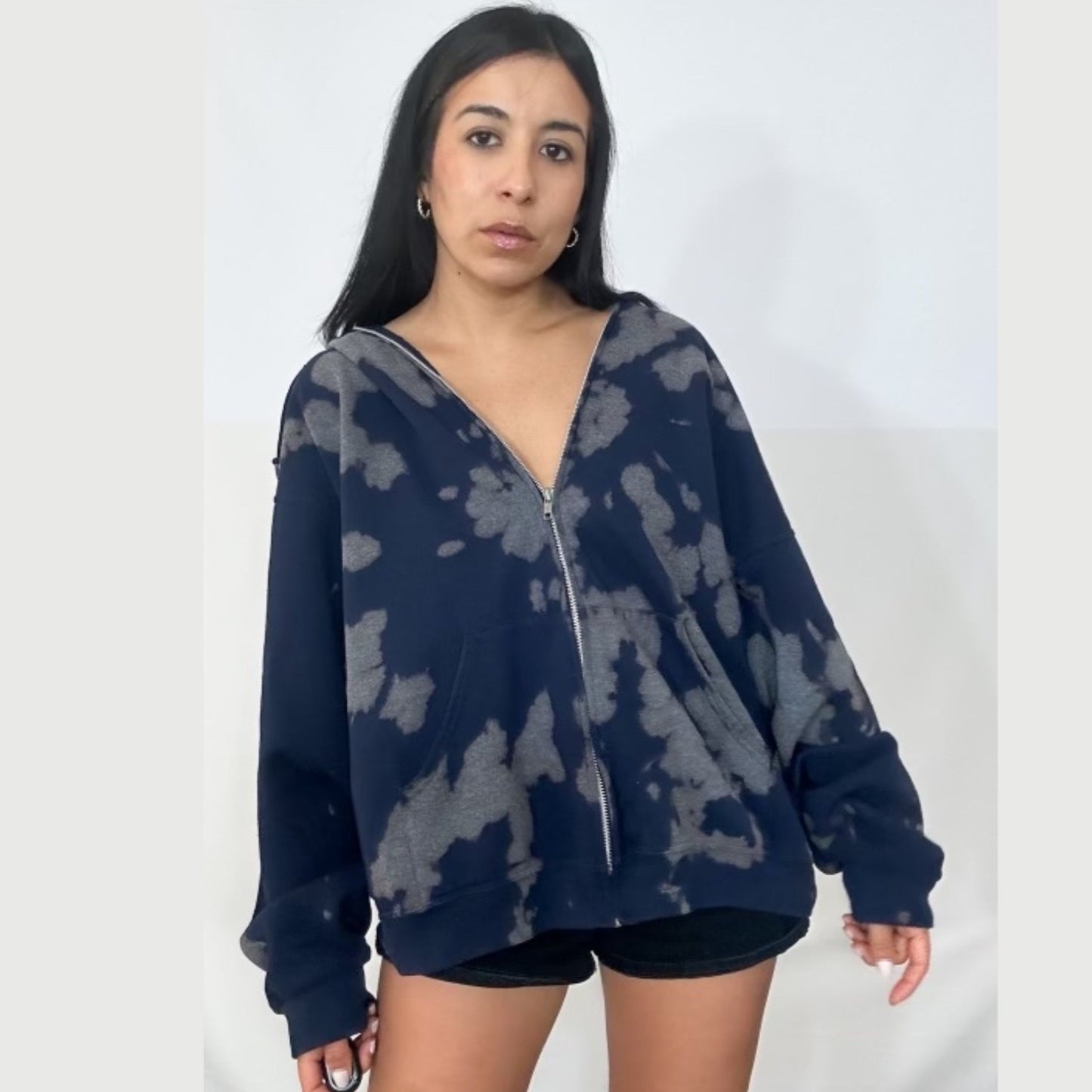 Blue Zipper Hoodie