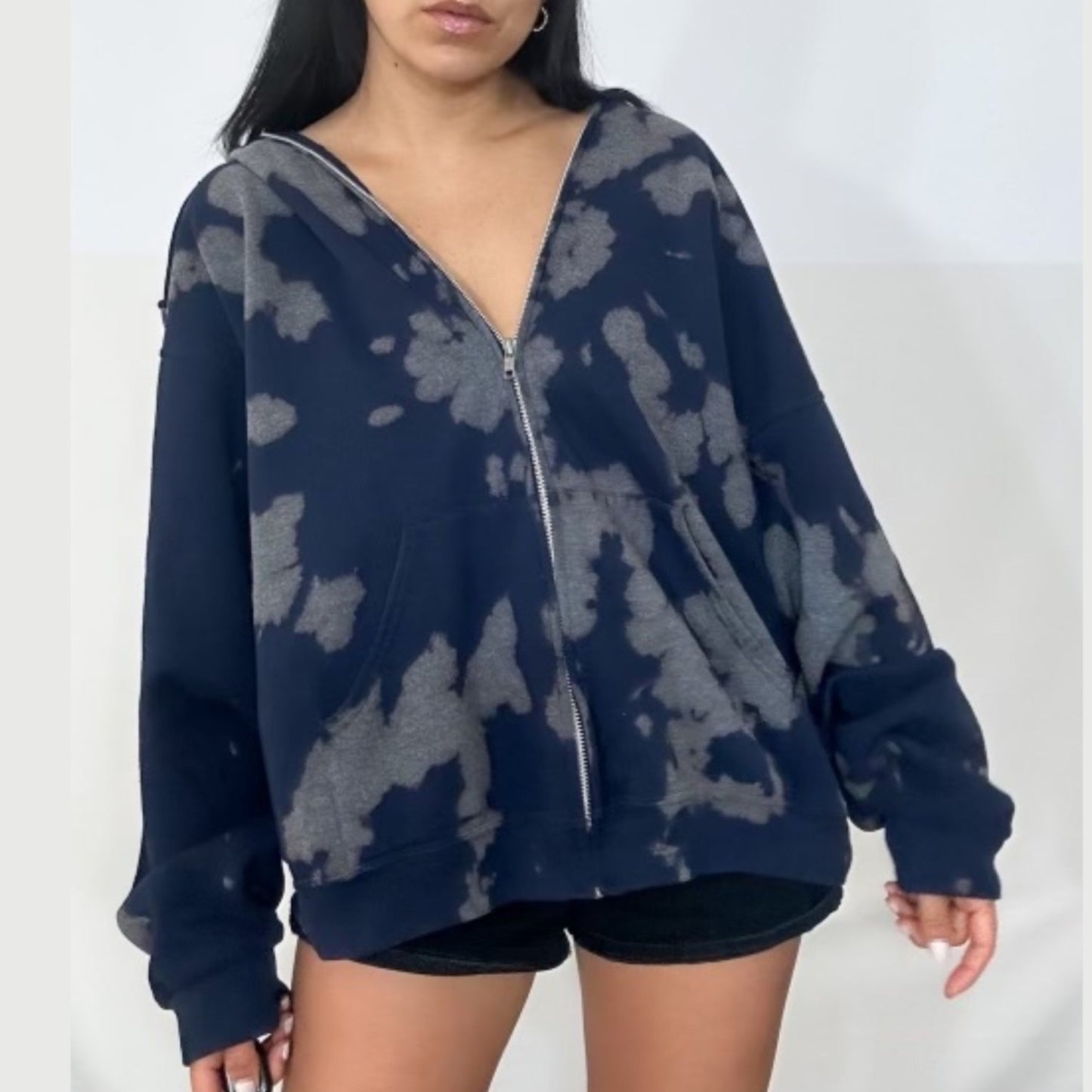 Blue Zipper Hoodie