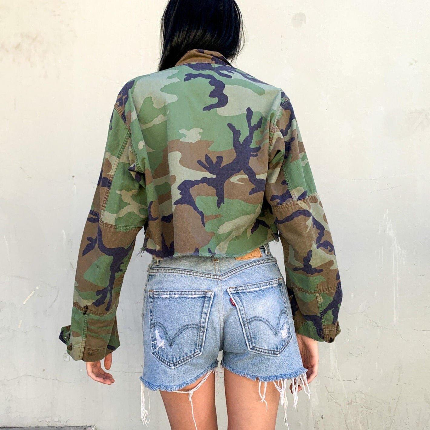 Cropped Camo Jacket