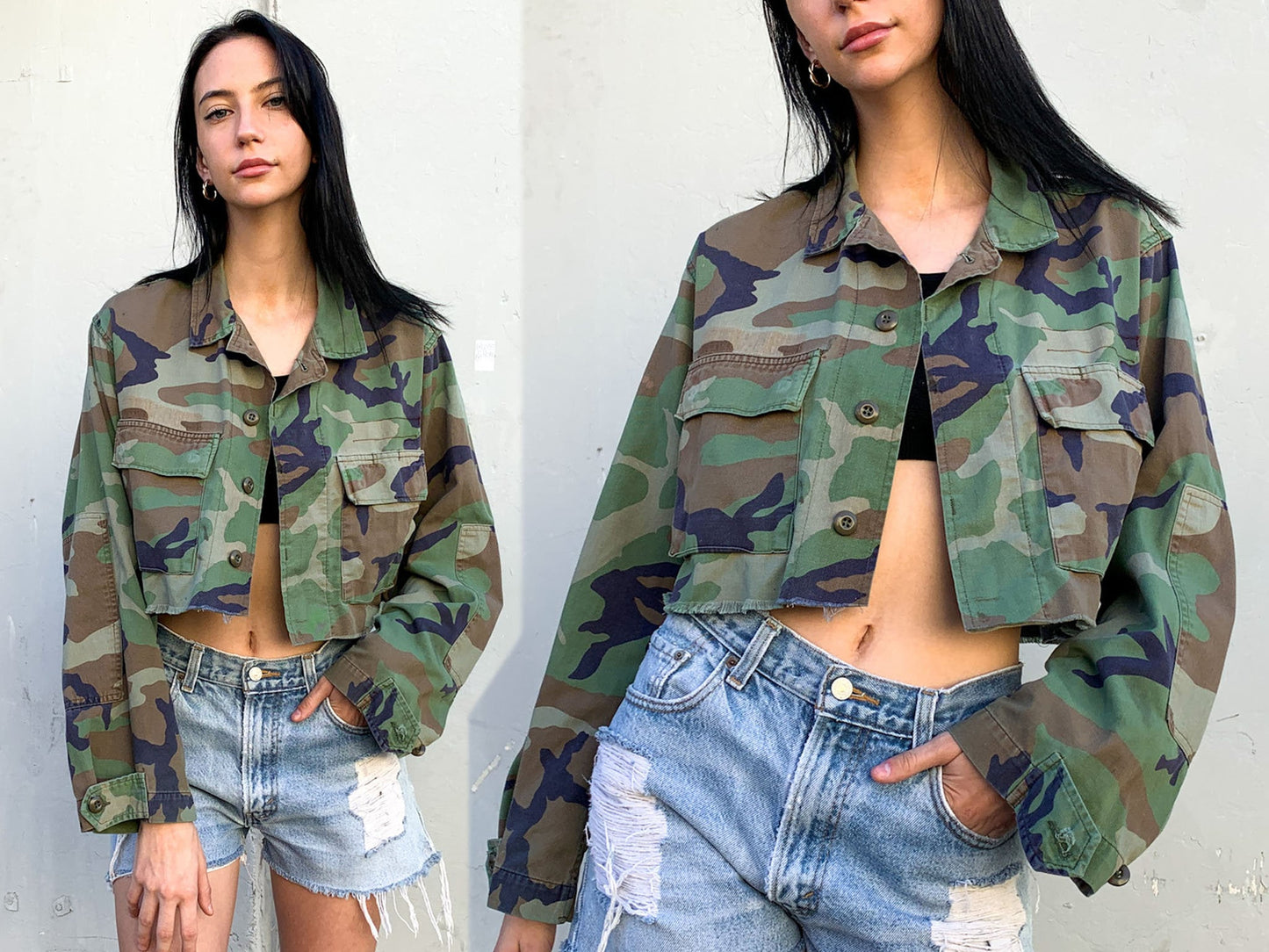 Cropped Camo Jacket