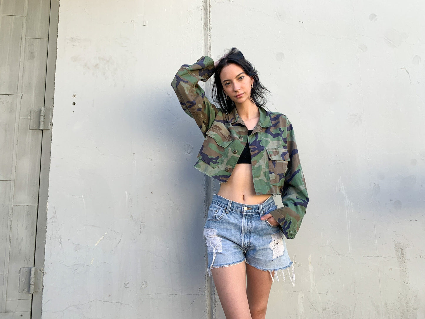 Cropped Camo Jacket