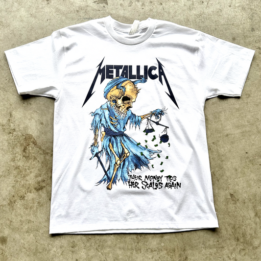 Metallica Blue (Wht) Tee