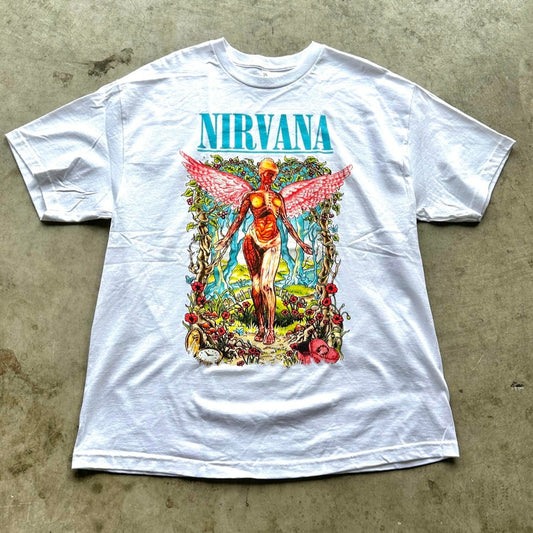 Nirvana Nature Angel Band Tee (wht)