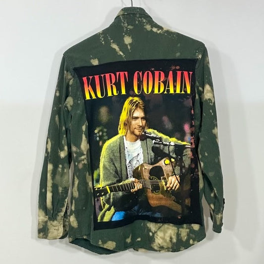 Kurt Cobain Patch Flannel