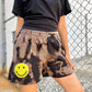 Happy Patch Upcycled Sweat Shorts