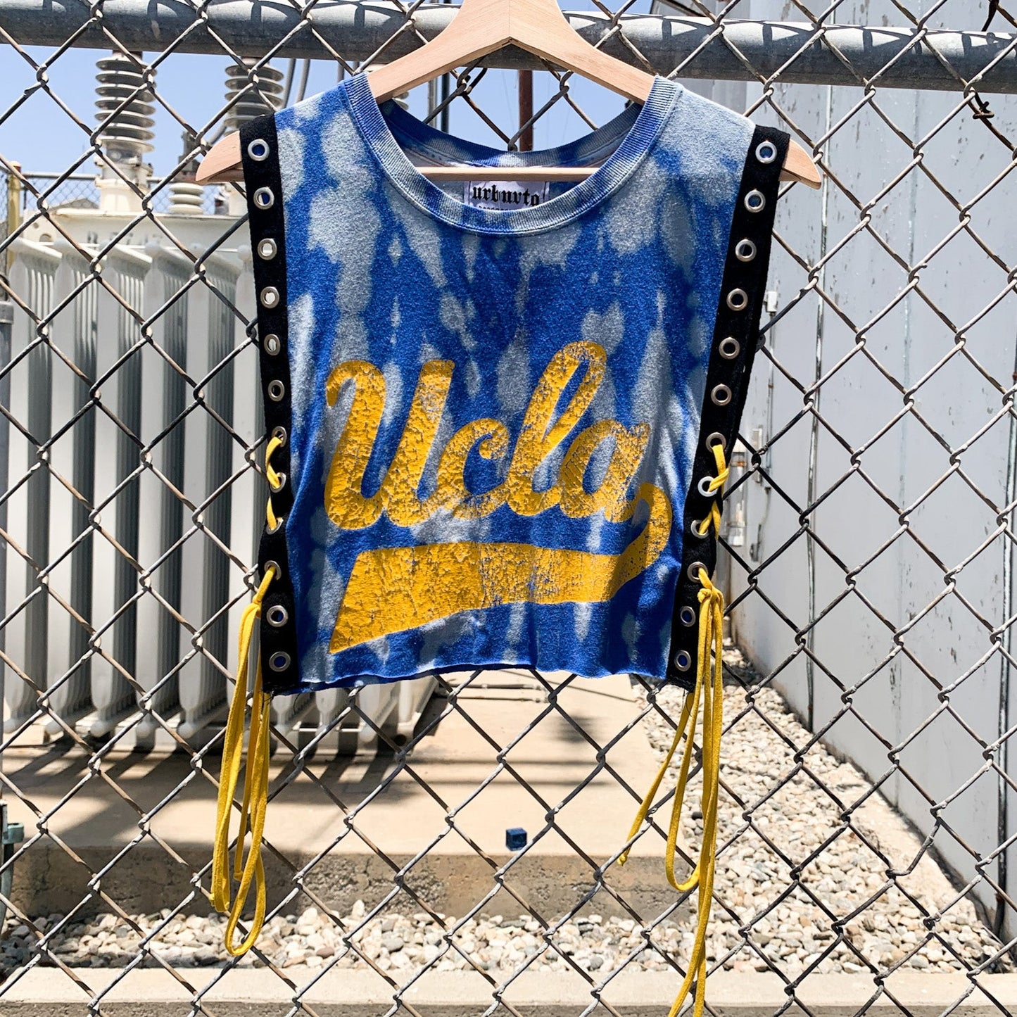 UCLA Lace up Crop Tank