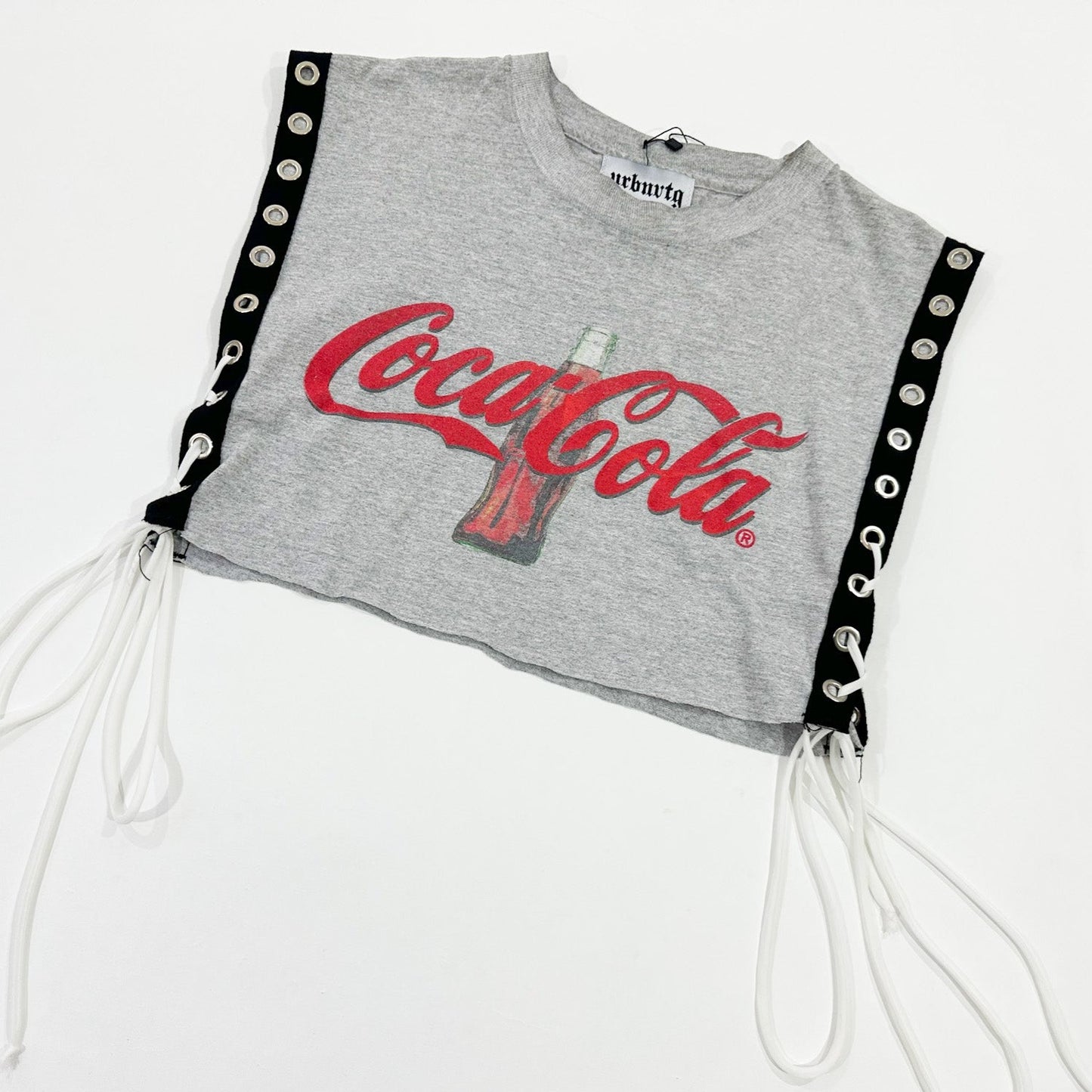 Coca Cola Lace up Crop Tank