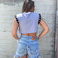 Coca Cola Lace up Crop Tank