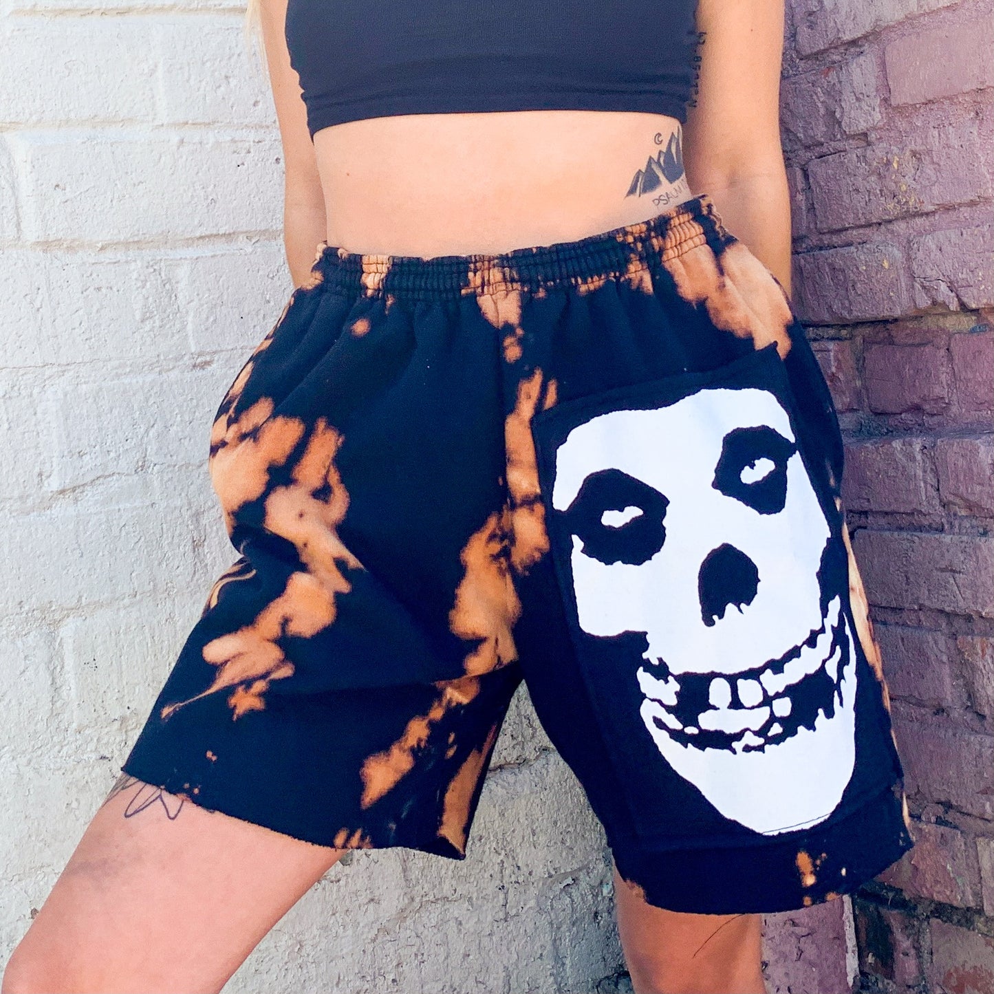 Misfits Patch Upcycled Sweat Shorts