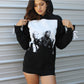Marilyn and Tupac Lace Up Hoodie
